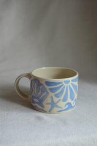 Image 1 of "Beach, My Muse" Shortie Mug 3 in Blueberry Milk
