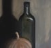 Image of Petit potiron, bouteille d'huile d'olive et échalote
