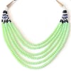 Iridescent Clouds Layered Beaded Necklace