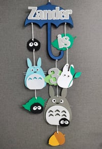 Image 4 of My Neighbor Totoro Inspired Door Sign Door Hanger. Baby Shower Decor 