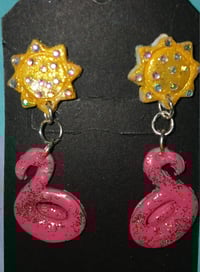 Flamingo earrins 
