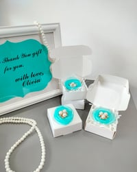 Image 2 of Breakfast At Tiffany Party Handmade Brooch Bridesmaid Favors Bridesmaid Gift. Tiffany Party Supply