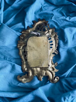 Image of Miroir rocaille/style Louis XV en bronze