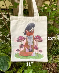 Image 2 of Fox & Crow Tote Bag