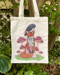 Image 1 of Fox & Crow Tote Bag