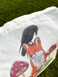 Image 4 of Fox & Crow Tote Bag