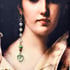 Vintage crystal and bead earrings Image 3