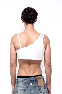 Image 3 of SLIP one-shoulder crop top