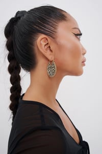 Image 3 of Golden Calli Earrings