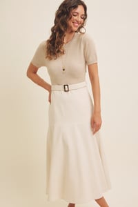 Image 2 of Super Soft Midi Dress With Belt