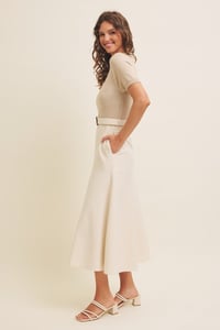 Image 4 of Super Soft Midi Dress With Belt