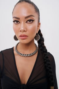 Image 3 of Silver Vertebrae Choker