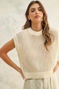 Image 1 of Crochet Knitted Top