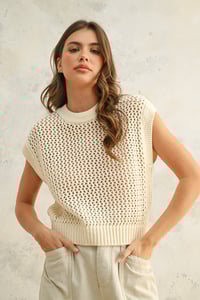 Image 2 of Crochet Knitted Top
