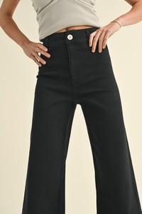 Image 1 of Straight Wide Leg Denim Pants