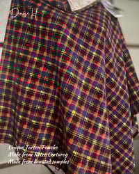 Image 2 of Tartan Retro Corduroy Poncho