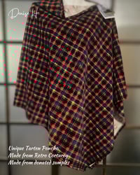 Image 1 of Tartan Retro Corduroy Poncho