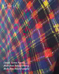 Image 3 of Tartan Retro Corduroy Poncho