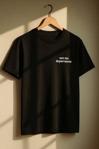 Image 1 of Classic camera Tee -  Not my department 