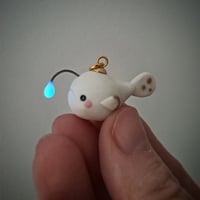 Image 3 of White Baby Blagness Porcelain Pendant