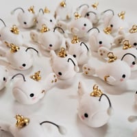 Image 2 of White Baby Blagness Porcelain Pendant
