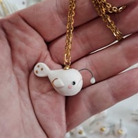 Image 1 of White Baby Blagness Porcelain Pendant