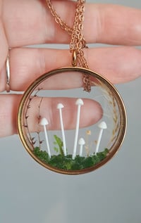 Image 1 of Large Mushroom Locket Necklace