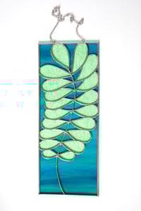 Image 2 of Stained Glass Leaf Panel