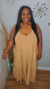 Image 1 of Summer Breeze Maxi Dress(Dk Brush)