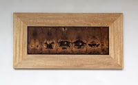 Image 1 of Wall Art, scrap wood. "Forest eyes" by R3.