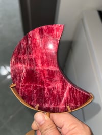 Image 3 of RED MOONSTONE WITH STAND 