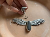 Image 2 of Raven bubble wand necklace