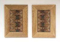 Image 1 of Wall art, scrap wood. "Diptych N° 2" by R3