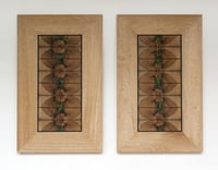 Image 1 of Wood wall art. "Diptych N°3" by R3