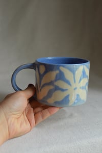 Image 1 of "Flora Adora" Shortie Mug 2 in Blueberry Milk