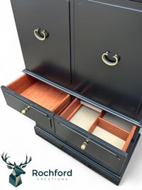 Image 4 of Vintage G Plan 1970's Cherry Wood "Cocktail Bar"/ Linen Cupboard
