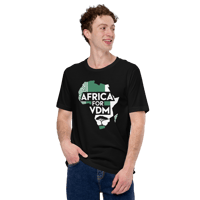 Image 3 of Africa for VDM Nigeria Naija Flag Ratel Very Dark Man Unisex t-shirt