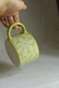 Image 3 of "Flora Adora" Shortie Mug 4 in Limeade