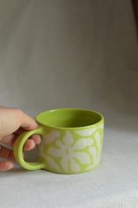 Image 1 of "Flora Adora" Shortie Mug 4 in Limeade