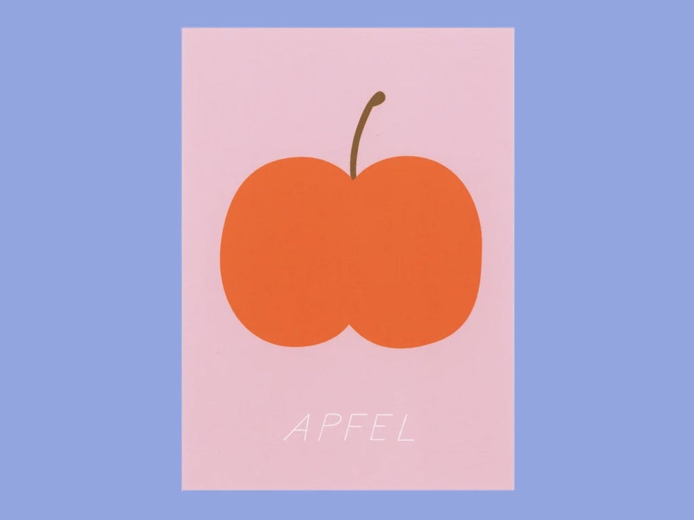 Image of POSTKARTE Apfel