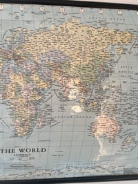 Image 4 of Hanging Plastic Rolled World Map