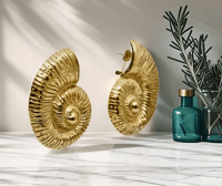Image 3 of Nautilus Snail Stud Earrings