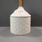 Image of Set of Three Daisy Flower and Basket Woven Bisque Cannisters Ready to Paint