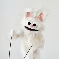 Image 3 of The BUNNY Critter Puppet in White