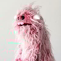 Image 3 of The GREMLIN YETI Critter Monster Puppet in Two-Toned Pink