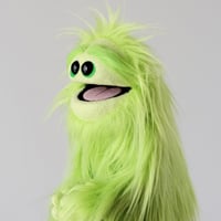Image 2 of The CLASSIC Critter Monster Puppet in Lime Green