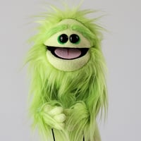 Image 1 of The CLASSIC Critter Monster Puppet in Lime Green