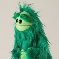 Image 2 of The CLASSIC Critter Monster Puppet in Emerald Green