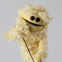 Image 1 of The CLASSIC Critter Monster Puppet in Curly Yellow