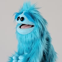 Image 3 of The CLASSIC Critter Monster Puppet in Bright Blue